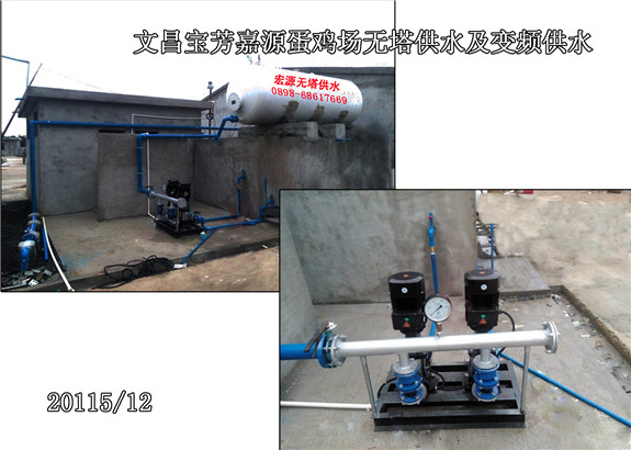 文昌寶芳嘉源養雞場變頻4.4KW