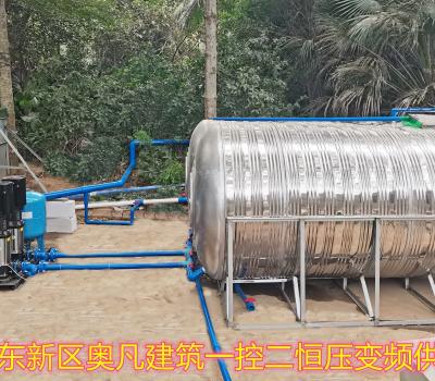 2020.12.5江東新區奧凡建筑7.5KWx2一控二恒壓變頻供水