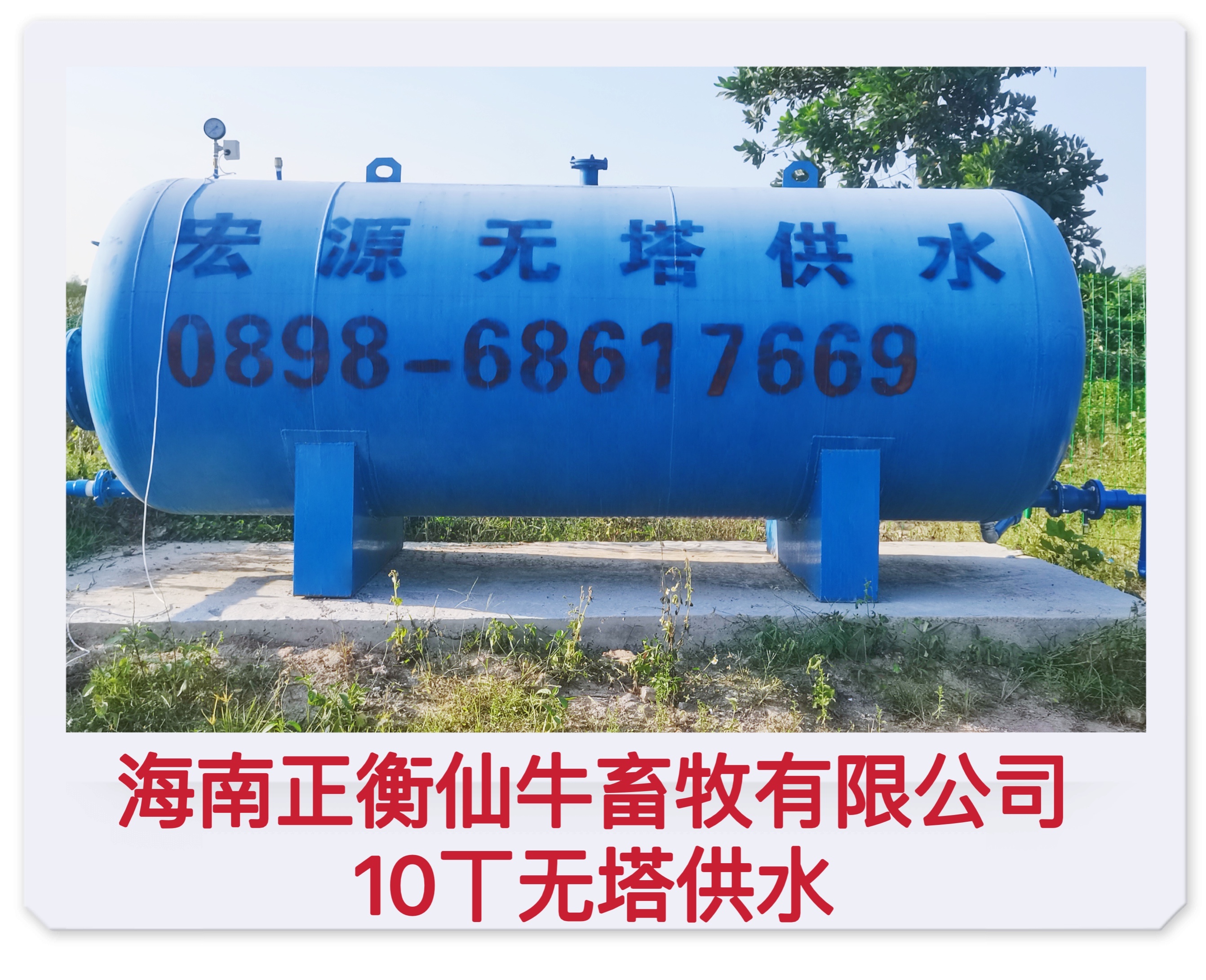 2022.4.28海南正衡仙牛畜牧 10T無塔供水器